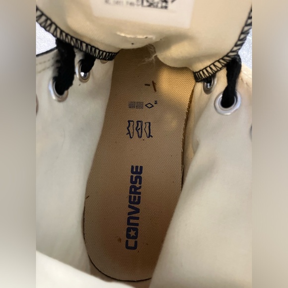 *RARE*  Black Converse Hightops - Personalized - Sz M 7 / W 9 / Eur 40 - Picture 6 of 7